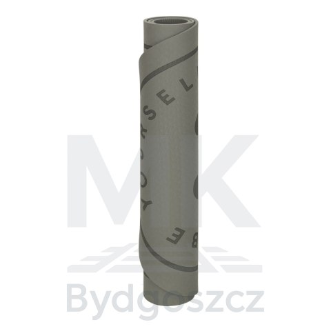 Mata fitness do ćwiczeń jogi skakania na skakance wygłuszająca antypoślizgowa 125x61,5x0,6 cm szara Mata fitness do ćwiczeń jogi skakania na skakance wygłuszająca antypoślizgowa 125x61,5x0,6 cm szara