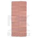 Mata fitness gimnastyczna do ćwiczeń jogi pilatesu fitness joga składana 183x61x0,4 cm różowy