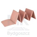 Mata fitness gimnastyczna do ćwiczeń jogi pilatesu fitness joga składana 183x61x0,4 cm różowy