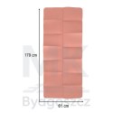 Mata fitness gimnastyczna do ćwiczeń jogi pilatesu fitness joga składana 183x61x0,4 cm różowy