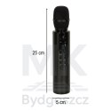 Mikrofon bezprzewodowy karaoke dla dzieci głośnik Bluetooth 2000mAh karta SD USB wysoka jakość czarny