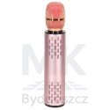 Mikrofon bezprzewodowy karaoke dla dzieci głośnik Bluetooth 2000mAh karta SD USB wysoka jakość różowy