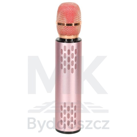 Mikrofon bezprzewodowy karaoke dla dzieci głośnik Bluetooth 2000mAh karta SD USB wysoka jakość różowy Mikrofon bezprzewodowy karaoke dla dzieci głośnik Bluetooth 2000mAh karta SD USB wysoka jakość różowy
