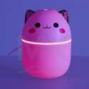 Nawilżacz powietrza dyfuzor do olejków kotek biały RGB