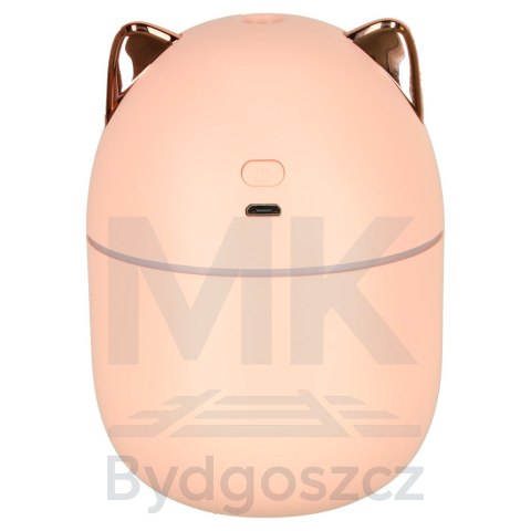 Nawilżacz powietrza dyfuzor do olejków kotek różowy RGB Nawilżacz powietrza dyfuzor do olejków kotek różowy RGB