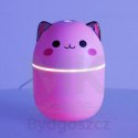 Nawilżacz powietrza dyfuzor do olejków kotek różowy RGB