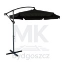Parasol ogrodowy duży składany z wysięgnikiem 290cm czarny