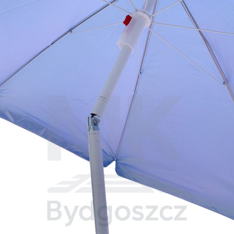 Parasol ogrodowy plażowy regulowany łamany składany UV 150cm niebieski Parasol ogrodowy plażowy regulowany łamany składany UV 150cm niebieski