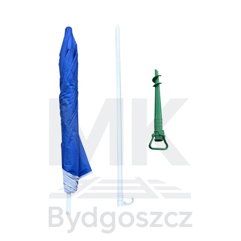 Parasol ogrodowy plażowy regulowany łamany składany UV 150cm niebieski Parasol ogrodowy plażowy regulowany łamany składany UV 150cm niebieski