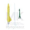 Parasol ogrodowy plażowy regulowany łamany składany UV 150cm żółty