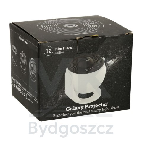 Projektor gwiazd nieba lampka nocna LED USB planetarium planety 12 dysków 360° timer Projektor gwiazd nieba lampka nocna LED USB planetarium planety 12 dysków 360° timer