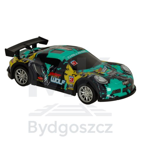 Samochód RC sportowy niebiesko-zielony Samochód RC sportowy niebiesko-zielony