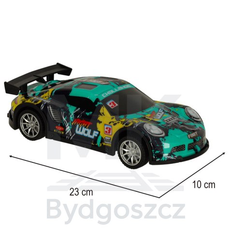 Samochód RC sportowy niebiesko-zielony Samochód RC sportowy niebiesko-zielony