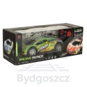 Samochód RC sportowy zdalnie sterowany na pilot auto wyścigowe drift z LED światłami zielony