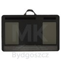 Stolik pod laptopa przenośny taca do łóżka na kolana podstawka czarny z poduszką