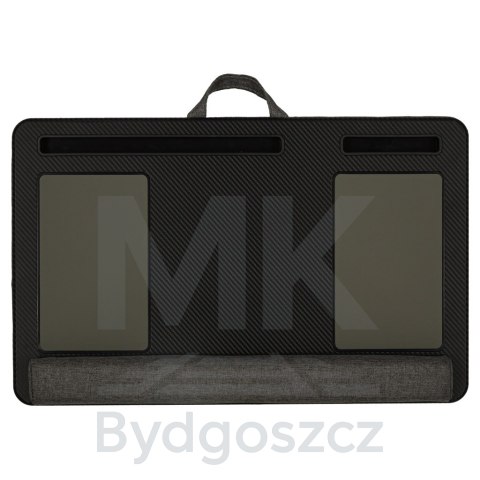 Stolik pod laptopa przenośny taca do łóżka na kolana podstawka czarny z poduszką Stolik pod laptopa przenośny taca do łóżka na kolana podstawka czarny z poduszką