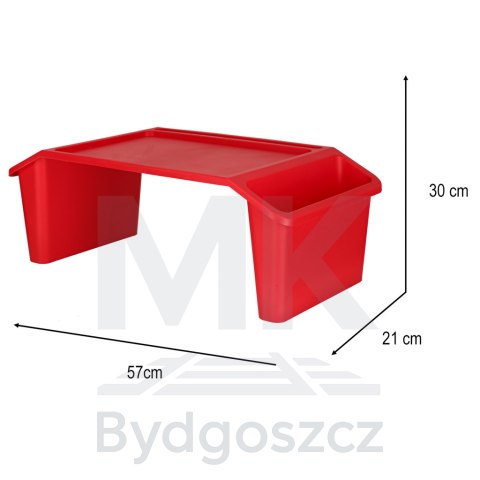Stolik pod laptopa z organizerem podróżny samochodowy dla dzieci z kieszeniami śniadaniowy podstawka przenośny stabilny czerwony Stolik pod laptopa z organizerem podróżny samochodowy dla dzieci z kieszeniami śniadaniowy podstawka przenośny stabilny czerwony