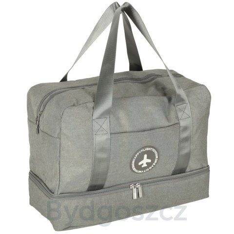 Torba podróżna bagaż podręczny do samolotu podróżna turystyczna pojemna uchwyt kieszenie 39x18x30 szara Torba podróżna bagaż podręczny do samolotu podróżna turystyczna pojemna uchwyt kieszenie 39x18x30 szara