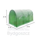 Tunel foliowy ogrodowy szklarnia na warzywa rośliny 3x2x2 m