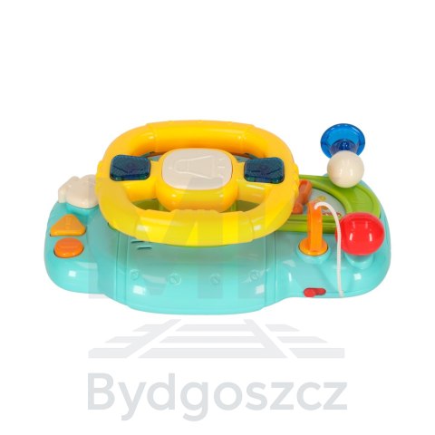 Zabawka interaktywna kierownica dla dzieci dziecka malucha do wózka symulator muzyka dźwięki niebieska Zabawka interaktywna kierownica dla dzieci dziecka malucha do wózka symulator muzyka dźwięki niebieska