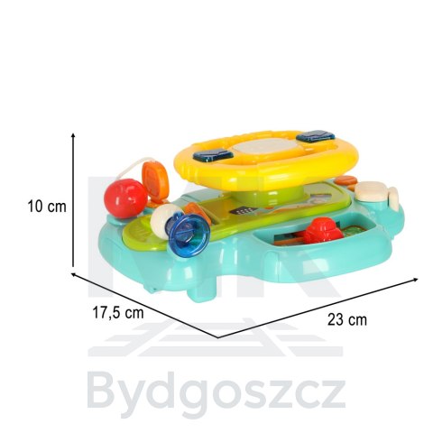 Zabawka interaktywna kierownica dla dzieci dziecka malucha do wózka symulator muzyka dźwięki niebieska Zabawka interaktywna kierownica dla dzieci dziecka malucha do wózka symulator muzyka dźwięki niebieska
