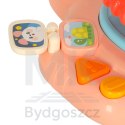Zabawka interaktywna kierownica dla dzieci dziecka malucha do wózka symulator muzyka dźwięki różowa