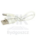 Zestaw do karaoke głośnik Bluetooth 2 mikrofony USB LED 6W beżowy