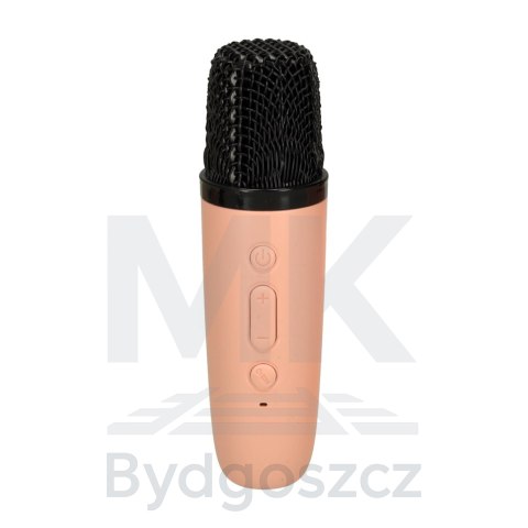 Zestaw do karaoke głośnik Bluetooth mikrofon USB LED różowy Zestaw do karaoke głośnik Bluetooth mikrofon USB LED różowy