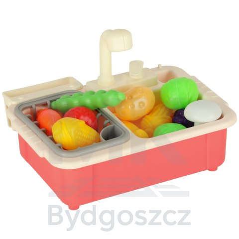Zlew zlewozmywak dla dzieci kuchenka warzywa do krojenia 54 el Zlew zlewozmywak dla dzieci kuchenka warzywa do krojenia 54 el