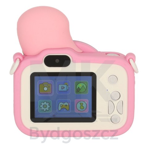Aparat cyfrowy fotograficzny dla dzieci kamera zabawka + karta 32GB różowy syrenka Aparat cyfrowy fotograficzny dla dzieci kamera zabawka + karta 32GB różowy syrenka