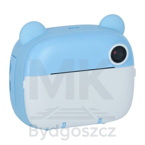 Aparat fotograficzny natychmiastowy drukarka termiczna + wkłady karta 32GB niebieski miś Aparat fotograficzny natychmiastowy drukarka termiczna + wkłady karta 32GB niebieski miś
