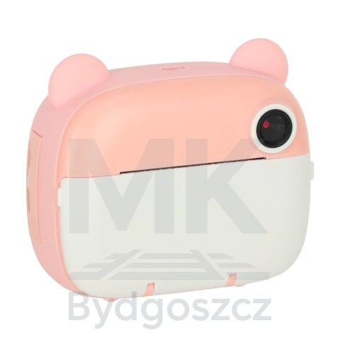 Aparat fotograficzny natychmiastowy drukarka termiczna + wkłady karta 32GB różowy miś Aparat fotograficzny natychmiastowy drukarka termiczna + wkłady karta 32GB różowy miś