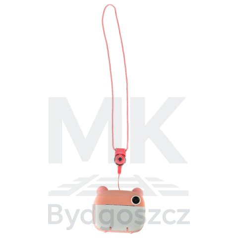 Aparat fotograficzny natychmiastowy drukarka termiczna + wkłady karta 32GB różowy miś Aparat fotograficzny natychmiastowy drukarka termiczna + wkłady karta 32GB różowy miś