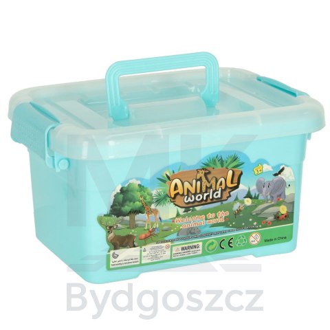 Figurki zwierząt zwierzęta zoo safari farma akcesoria skrzynka 19 el. Figurki zwierząt zwierzęta zoo safari farma akcesoria skrzynka 19 el.