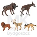 Figurki zwierząt zwierzęta zoo safari farma akcesoria skrzynka 19 el.