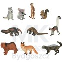 Figurki zwierząt zwierzęta zoo safari farma akcesoria skrzynka 19 el.