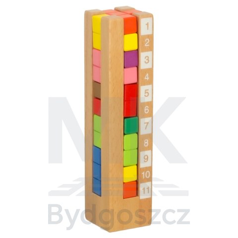 Klocki drewniane edukacyjne układanka Montessori kolorowe Klocki drewniane edukacyjne układanka Montessori kolorowe