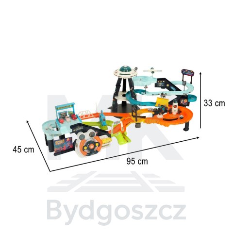 Kosmiczny tor samochodowy wielopoziomowy kierownica Kosmiczny tor samochodowy wielopoziomowy kierownica