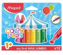Kredki świecowe dla małych dzieci 1+ Maped 12 kolorów