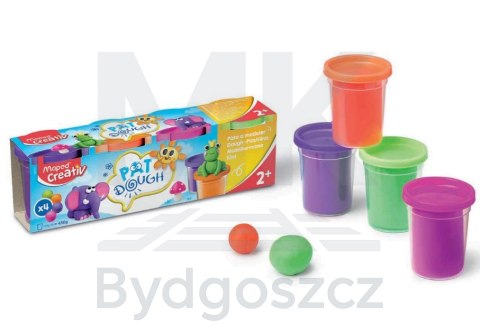 Masa plastyczna ciastolina Creativ 4x114g 4 kolory neonowe Maped Masa plastyczna ciastolina Creativ 4x114g 4 kolory neonowe Maped