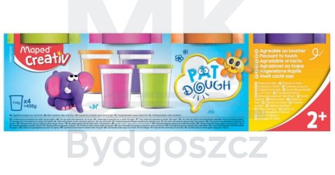 Masa plastyczna ciastolina Creativ 4x114g 4 kolory neonowe Maped Masa plastyczna ciastolina Creativ 4x114g 4 kolory neonowe Maped