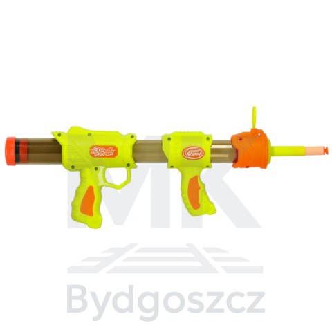 Pistolet na kulki karabin na piankowe naboje solidny dla dzieci gra 2w1 zielony Pistolet na kulki karabin na piankowe naboje solidny dla dzieci gra 2w1 zielony
