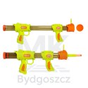 Pistolet na kulki karabin na piankowe naboje solidny dla dzieci gra 2w1 zielony