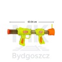 Pistolet na kulki karabin na piankowe naboje solidny dla dzieci gra 2w1 zielony