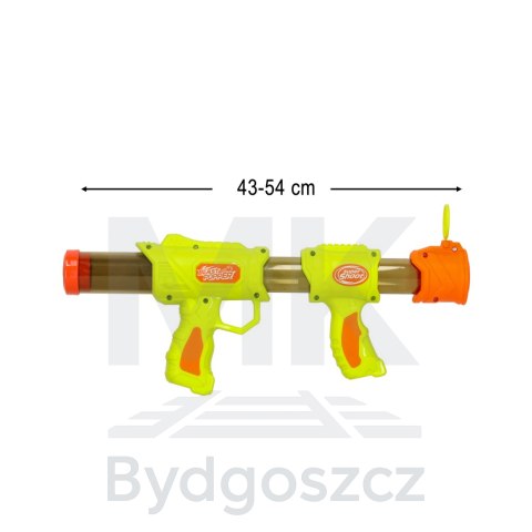 Pistolet na kulki karabin na piankowe naboje solidny dla dzieci gra 2w1 zielony Pistolet na kulki karabin na piankowe naboje solidny dla dzieci gra 2w1 zielony