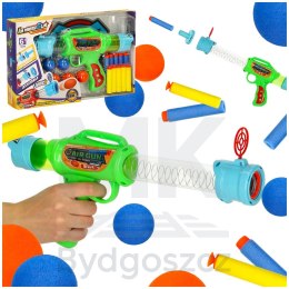 Pistolet wyrzutnia karabin na bezpieczne naboje miękkie kulki piankowe 2w1