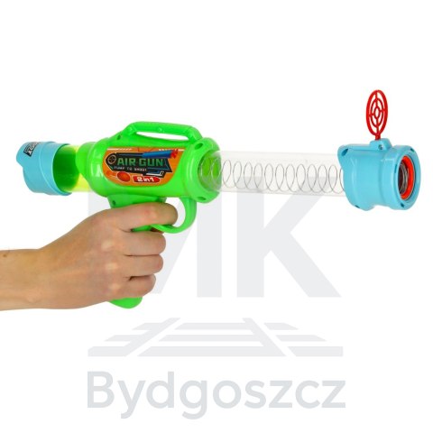 Pistolet wyrzutnia karabin na bezpieczne naboje miękkie kulki piankowe 2w1 Pistolet wyrzutnia karabin na bezpieczne naboje miękkie kulki piankowe 2w1