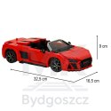 Samochód Rastar 93800 AUDI R8 Spyder 1:14 klocki 1440 el.