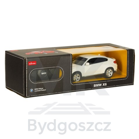 Samochód zdalnie sterowany Rastar 31700 BMW X6 1:24 biały Samochód zdalnie sterowany Rastar 31700 BMW X6 1:24 biały