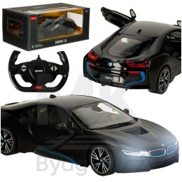 Samochód zdalnie sterowany Rastar 71010 BMW i8 1:14 otwierane drzwi czarny